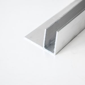 Aluminium F-profiel t.b.v. kanaalplaat 16 mm - Polycarbonaat plaat & profiel
